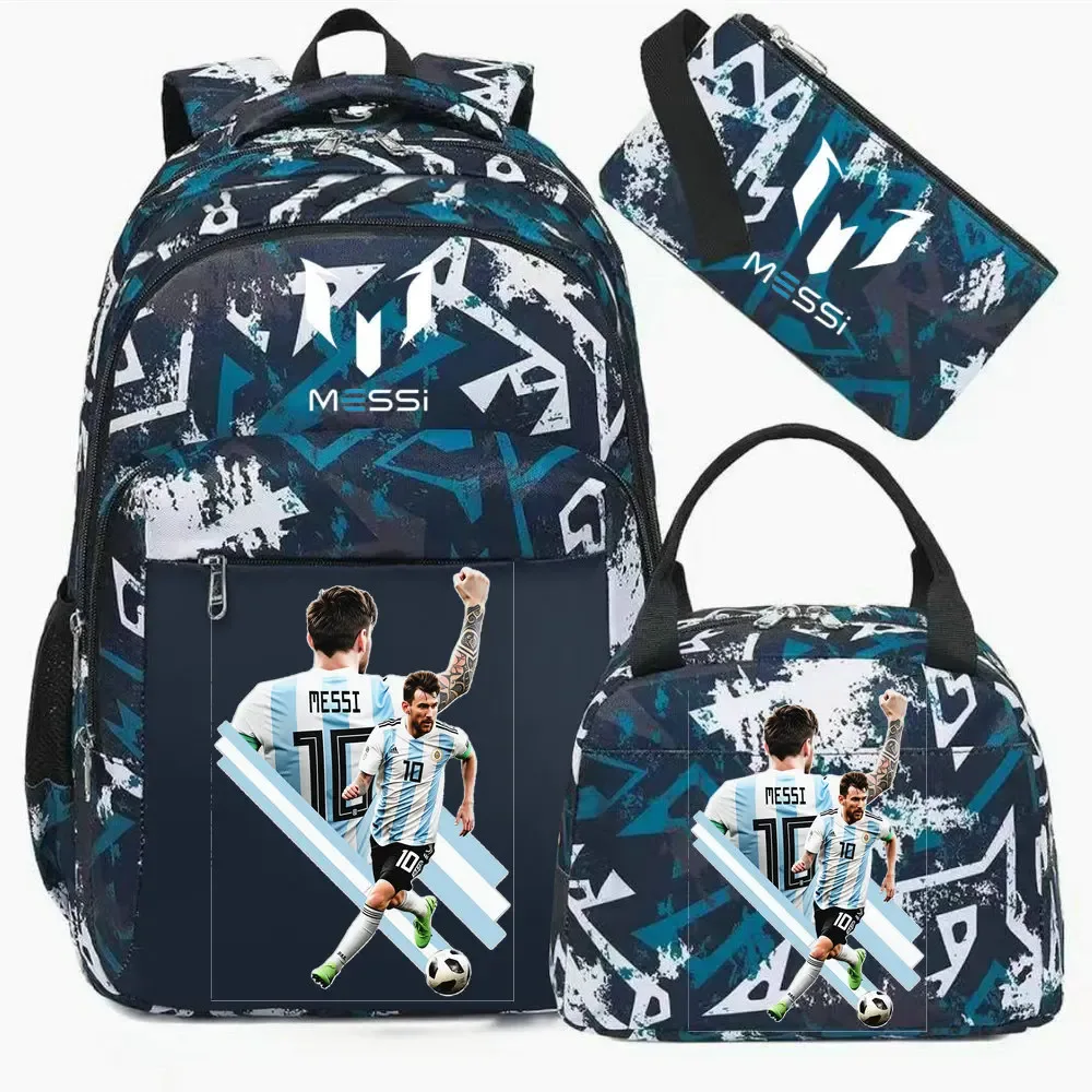 sac à dos imprimé messi, sac à dos de sport, de football, décontracté, pour femmes et hommes, sacs d'école harajuku, sacs d'école pour femmes et hommes, mochilas de voyage