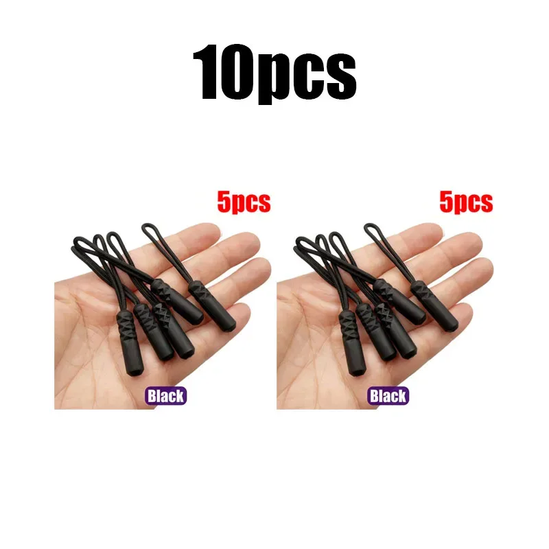 5/10 pièces tirettes de fermeture éclair, attaches de remplacement pour cordons, clips de fixation pour boucles cassées, languettes de fermeture éclair pour sacs de voyage, valises, tentes, sacs à dos