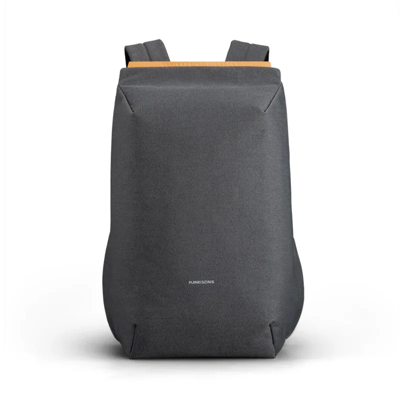 kingsons 15.6 ''nouveaux sacs à dos étanches usb charge sac d'école antivol hommes et femmes sac à dos pour ordinateur portable voyage mochila