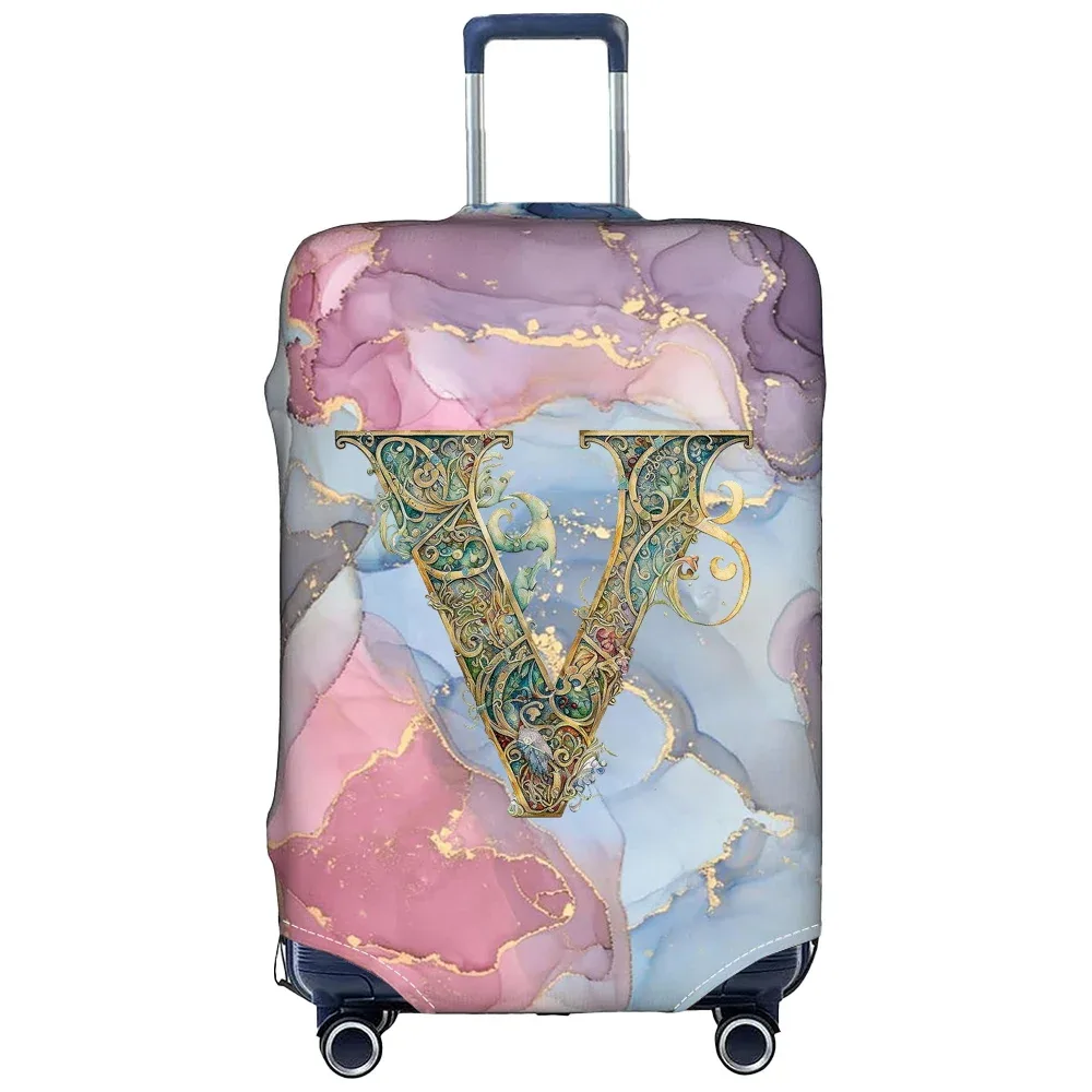 housse de protection pour bagages en tissu extensible, étui de protection pour valise série graphique, housse anti-poussière pour bagages, valise adaptée de 18 à 32 pouces
