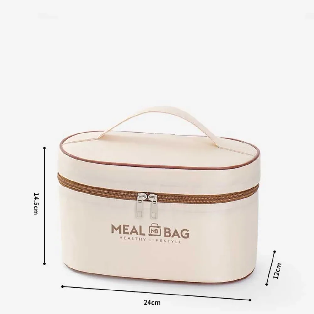 sac de rangement pour boîte à déjeuner en papier d'aluminium, sac d'isolation thermique épais et isolé, sac de glace portable étanche de grande capacité