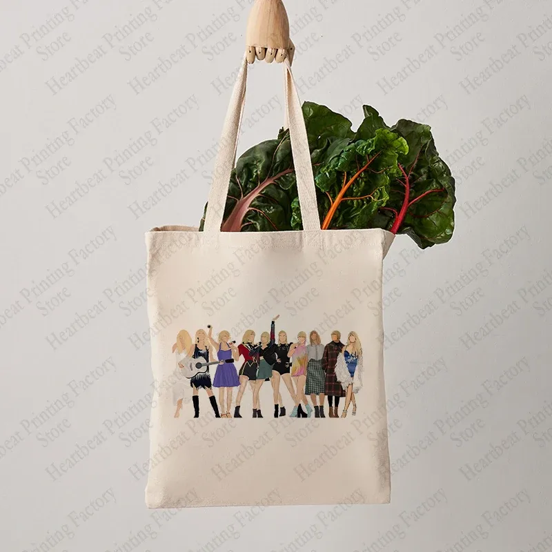 The Eras Tour Tote Bag, Album Music Lover, TS Merch Canvas, Shopping Bags, Initiated Bag, Christmas Birthday Gift for Swiftie