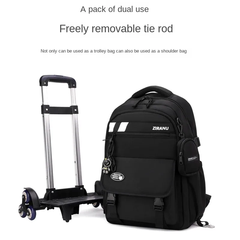 sac à dos à roulettes pour enfants, ensemble de sacs à dos à roulettes pour garçons, sac d'école avec roulettes, sac à bagages roulant, sac de livre pour étudiants
