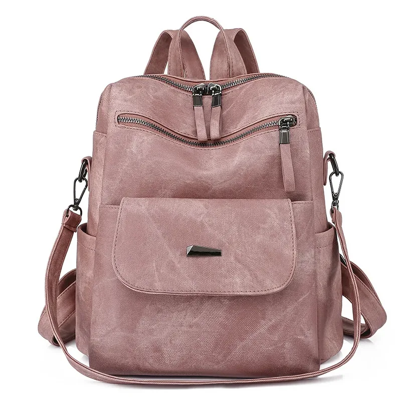 nouveau sac à dos en cuir pu chaud sac à main pour femmes mode polyvalent design sac à main dames sacs à bandoulière voyage sac à dos