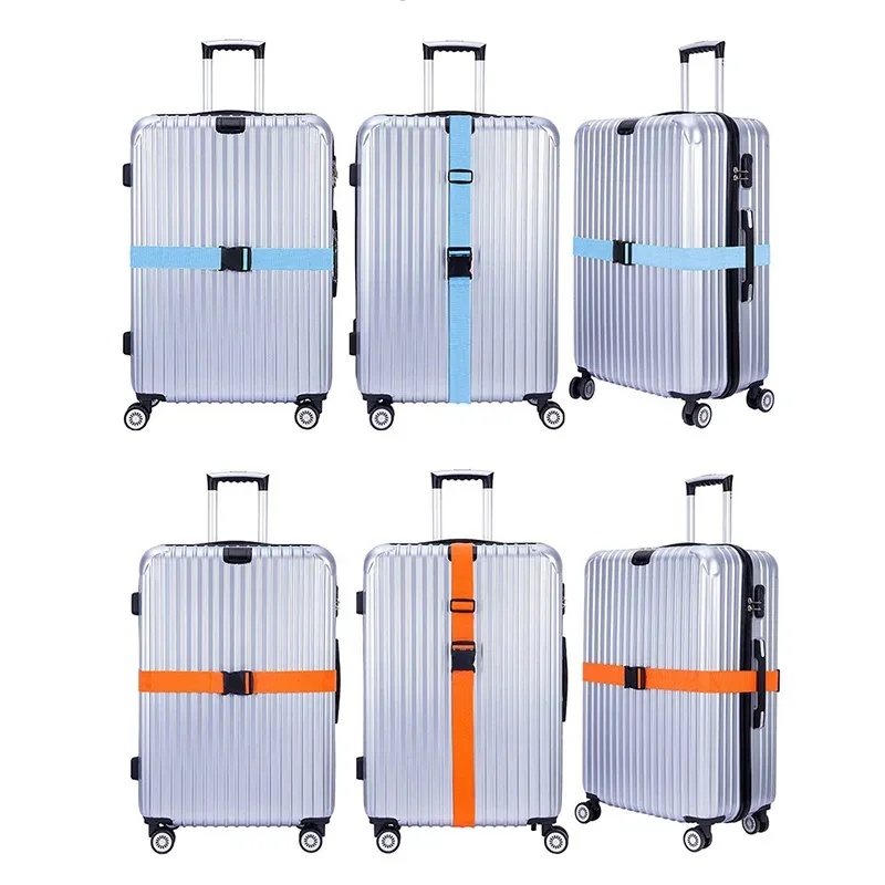 sangle de boucle de bagage antivol, emballage réglable, ceinture de bagage, 1 pièce, sangle en nylon, ceinture de valise, accessoires de pièces de sac