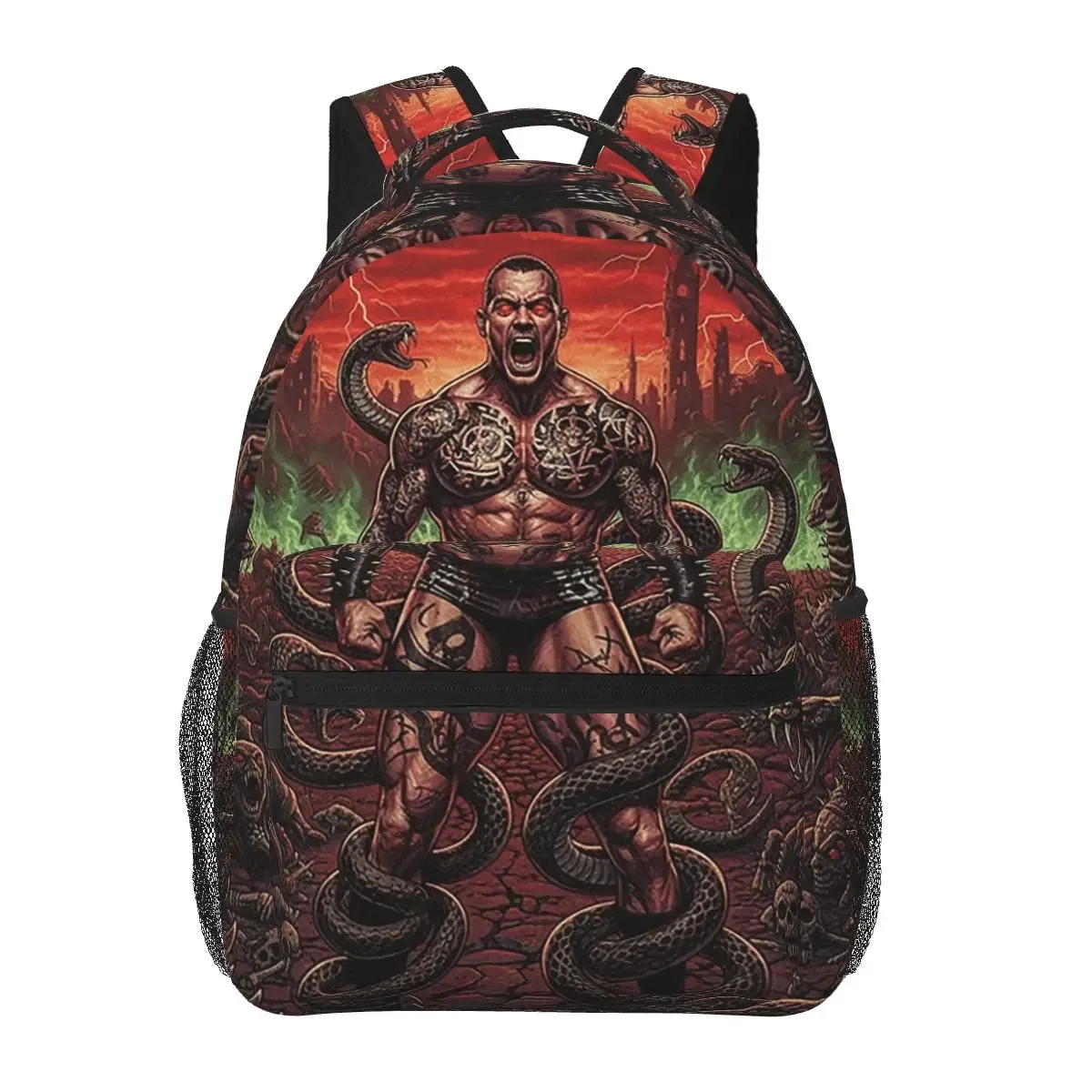 rko everybody distressed randy orton sac à dos graphique pour étudiants, sac d'école, sac à dos de randonnée pour hommes et femmes, sac à bandoulière