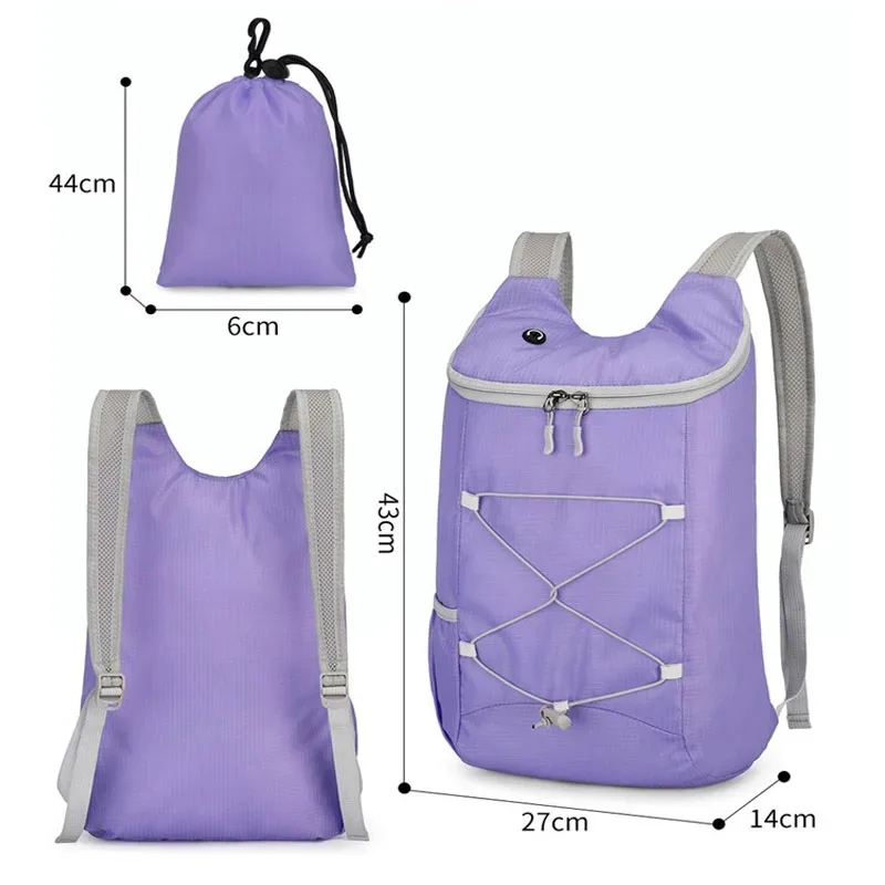sac à dos de randonnée multifonctionnel pliable ultra-léger pour sports de plein air, alpinisme, travail et camping