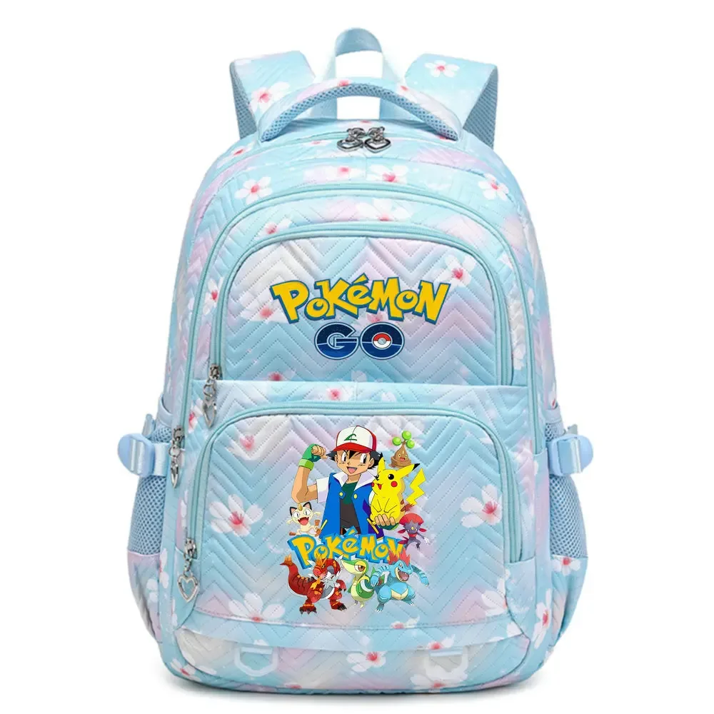 sac à dos pokemon pikachu de grande capacité pour filles, sac de voyage quotidien, sac à bandoulière pour femmes, 4 couleurs