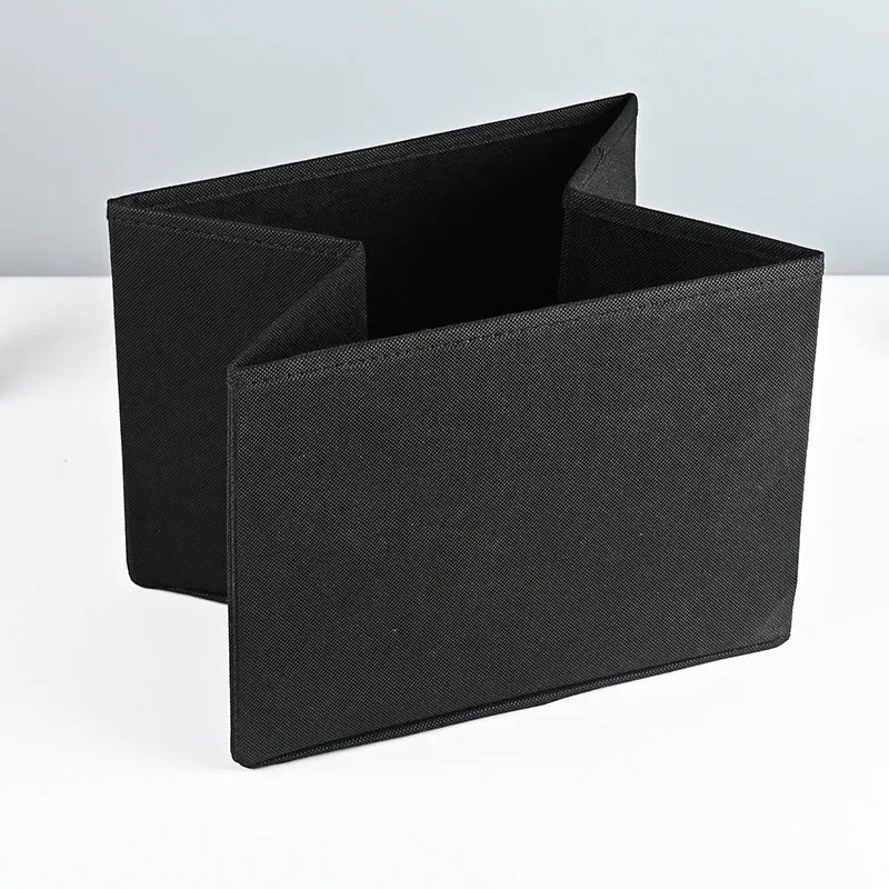 grande boîte de rangement pliable en tissu non tissé, organisateur de sous-vêtements pour chambre à coucher, boîte de rangement en tissu personnalisable pour articles divers et livres