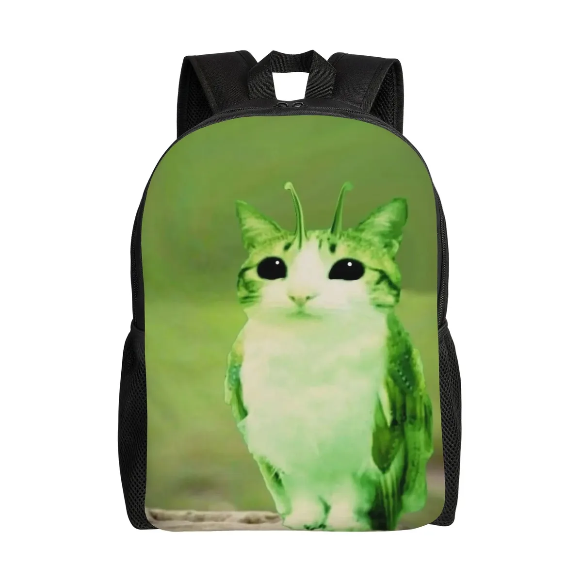 sac à dos pour femmes owl cat meowl alien meme, sac d'école décontracté, sac à dos pour ordinateur portable, sac de voyage pour adolescents