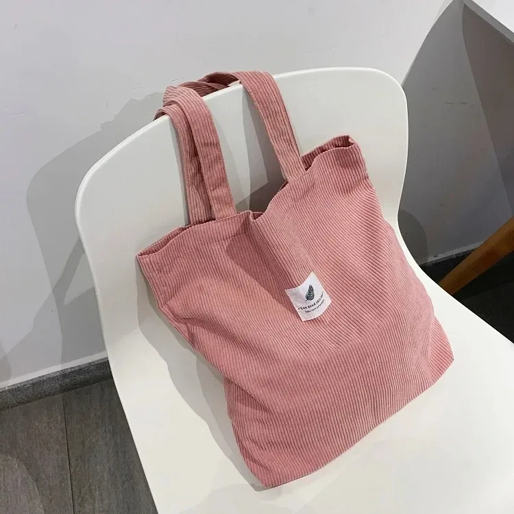 sac cabas en velours côtelé pour femme jiomay 2025 – sac fourre-tout élégant et durable, grande capacité, idéal pour un usage quotidien
