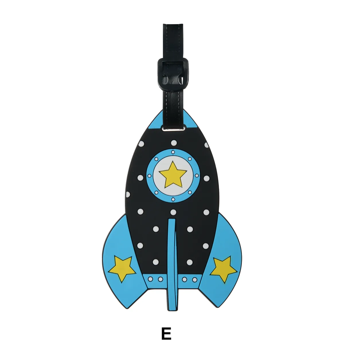 étiquette de bagage en caoutchouc souple à motif de dessin animé avec design tridimensionnel, un accessoire de voyage essentiel pour les voyages, les déplacements professionnels et les étudiants