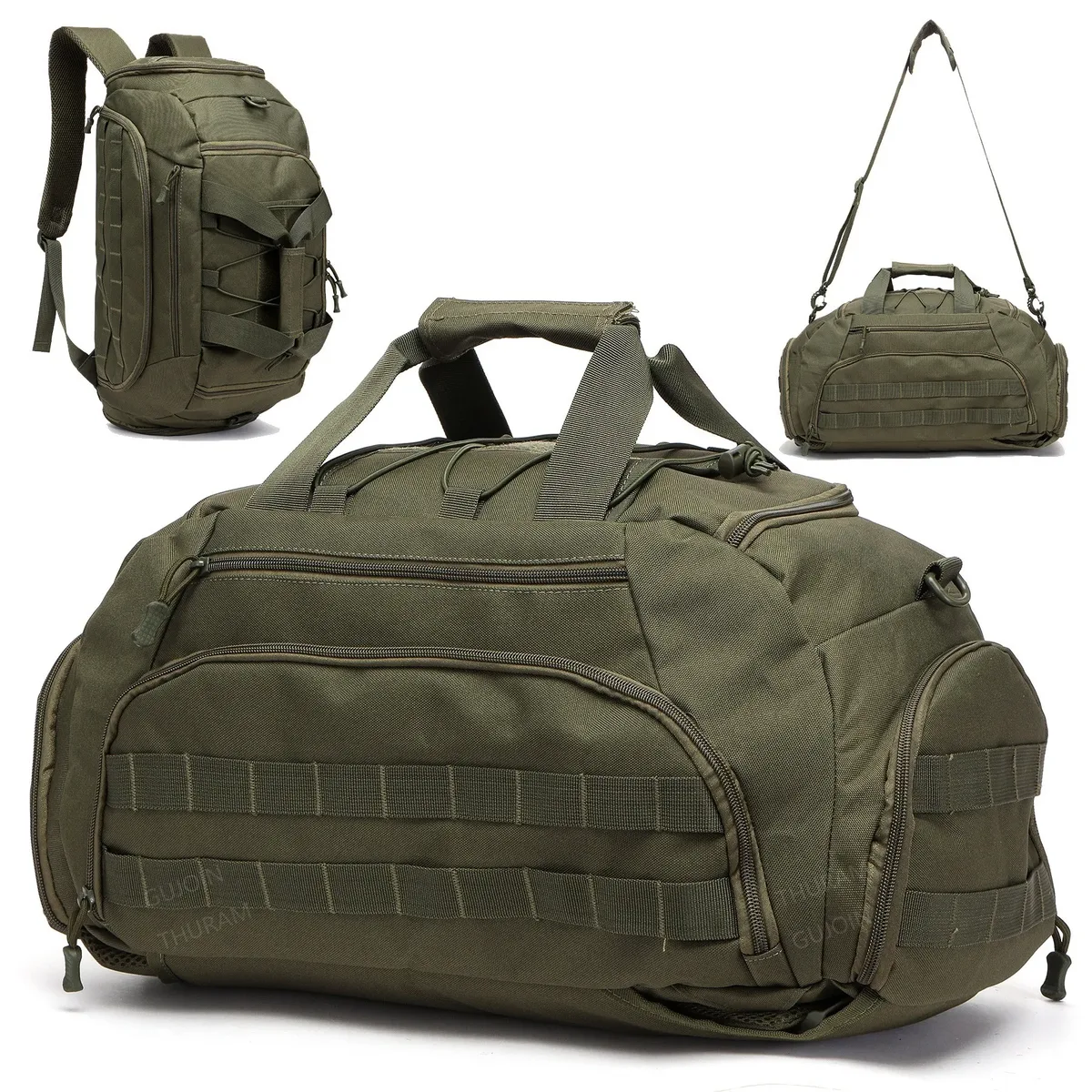 sac à dos de sport 3 en 1 avec compartiment à chaussures, sac polochon convertible pour hommes et femmes, sac de voyage de nuit pour week-end