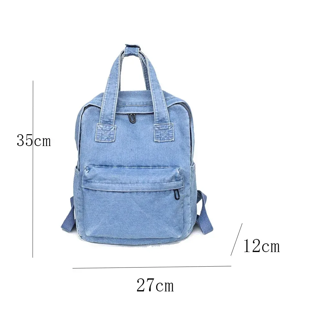 sac à bandoulière en denim avec nom brodé – sac à dos personnalisé simple et tendance pour enfants et adultes, cadeaux personnalisés idéaux et organisateur quotidien