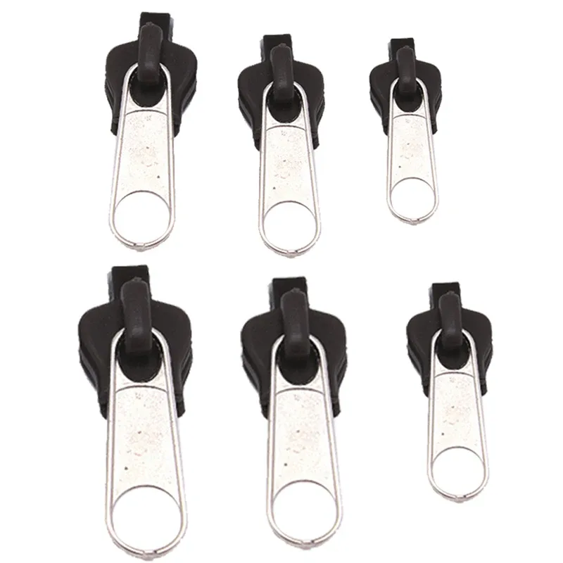 kit de réparation de fermeture éclair instantanée universelle, 6 pièces, curseur de fermeture éclair de remplacement pour bricolage couture