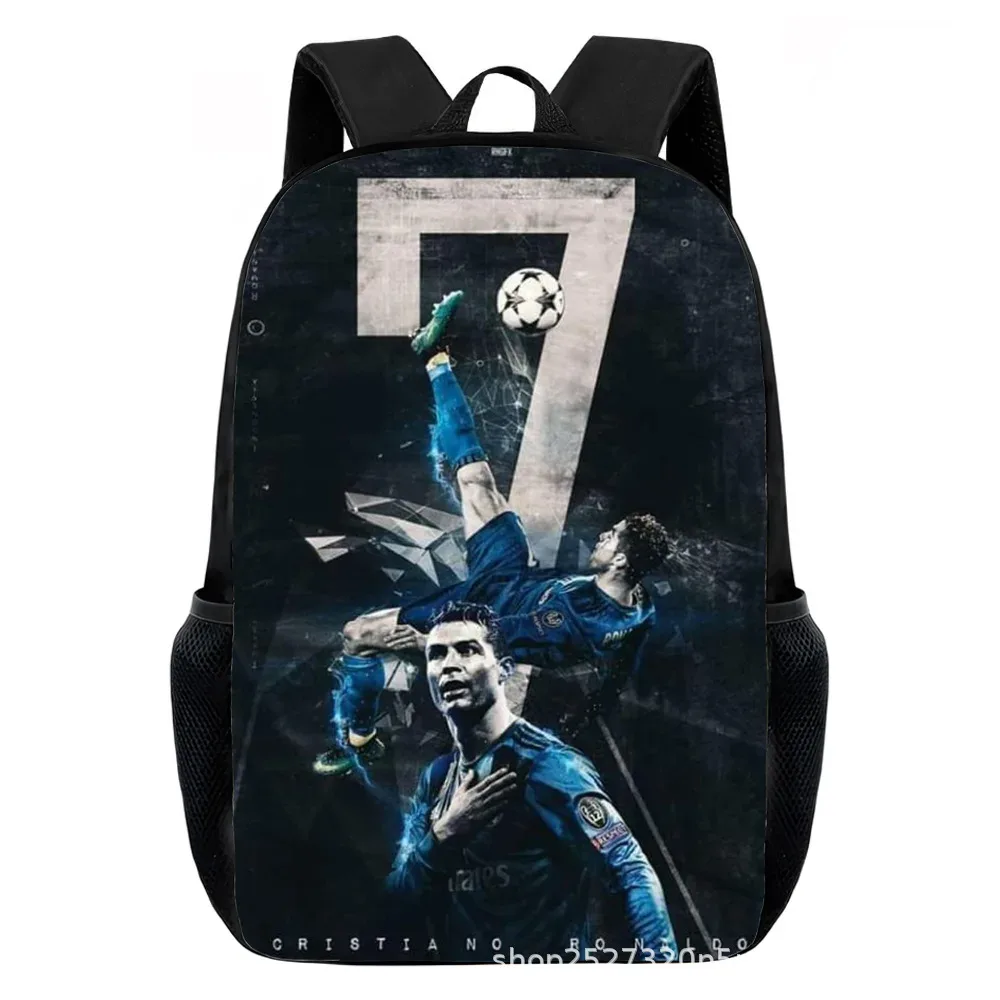 sacs à dos cr7 imprimés pour enfants, sacs d'école décontractés pour adolescents, garçons et filles, sac à dos d'école de 15 pouces, mochilas de voyage pour l'école primaire