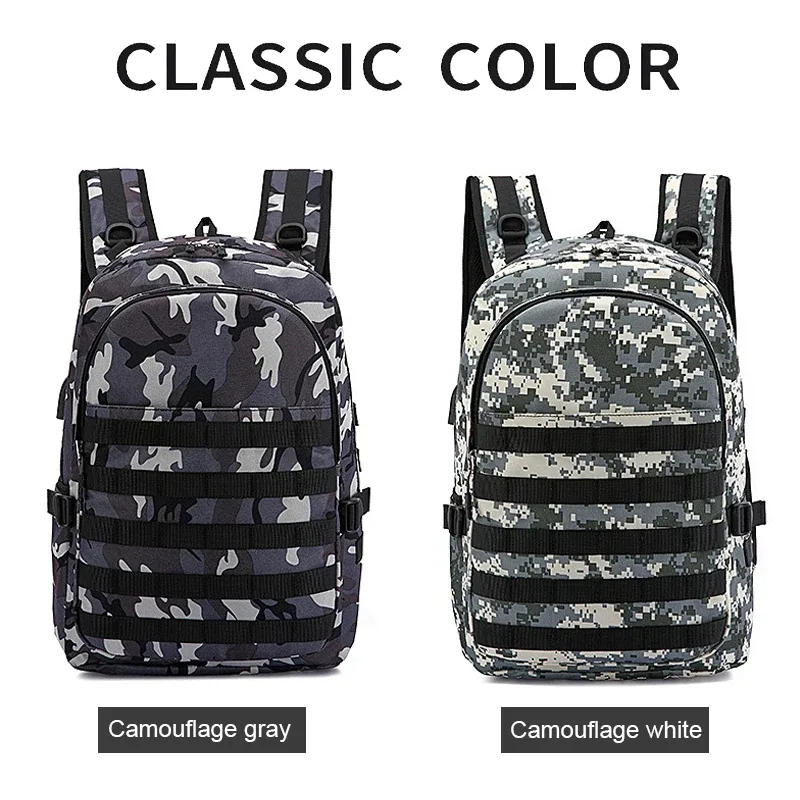sac à dos en toile camouflage pour homme 2026, sacoche pour ordinateur portable pour adolescent, sac d'école et de voyage pour étudiant, sac à dos à trois compartiments pour jeu de tir à la poule