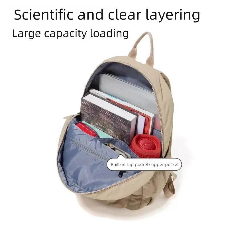 sac à dos de cabine d'avion fouvor pour femme, grande capacité, multi-poches, sac à dos tendance pour ordinateur portable, sacs à dos décontractés pour étudiants 3071-16