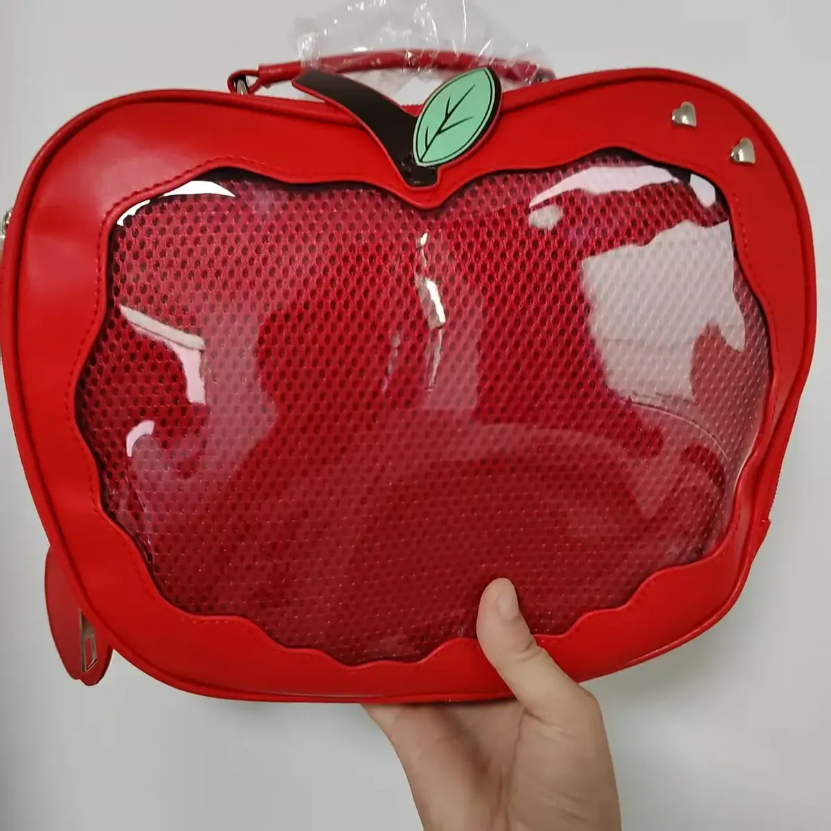 sac à dos pvc style y2k 2026 pour étudiantes, sac à dos unique en forme de pomme, sac à dos de voyage