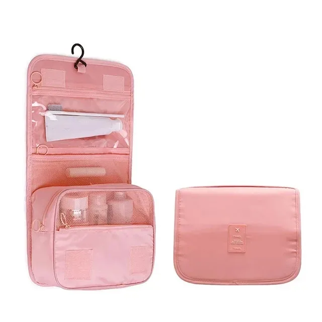 trousse de toilette de voyage imperméable de haute qualité pour femmes, organisateur de maquillage avec crochet de salle de bain, pochette de lavage, sac de rangement pour maquillage