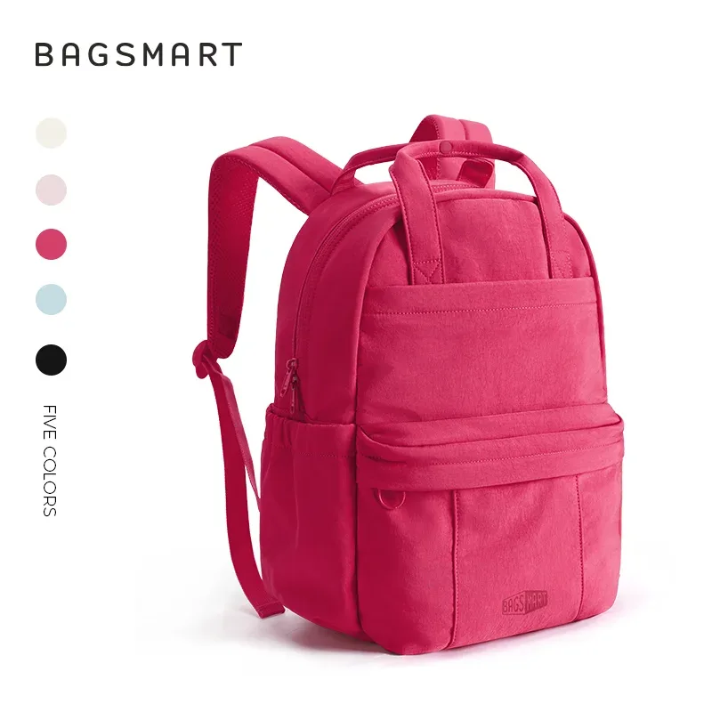 sac à dos bagsmart pour femmes, grande capacité, sac de voyage pour ordinateur portable, sac de transport extérieur, sac à dos léger pour l'école pour filles