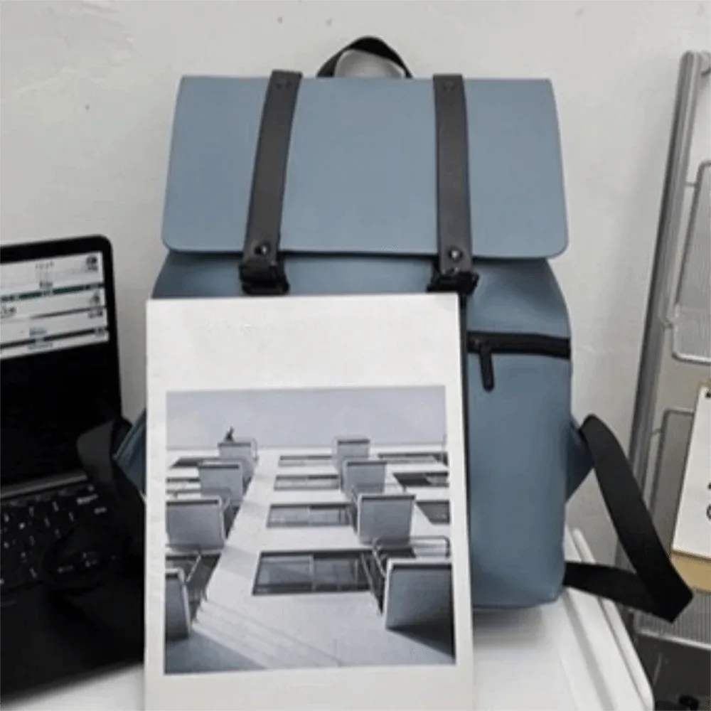 sacs d'école imperméables, sacs à dos pour ordinateur portable de couleur unie, sacs à dos de voyage à grande capacité avec bandoulière réglable