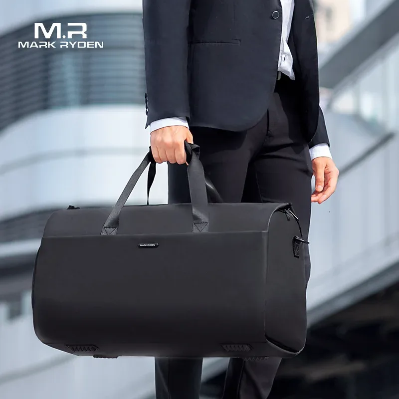 sac de voyage multifonction de grande capacité pour hommes, sac à bagages pour vêtements, fourre-tout étanche pour ordinateur portable de 17 pouces, pochette à chaussures