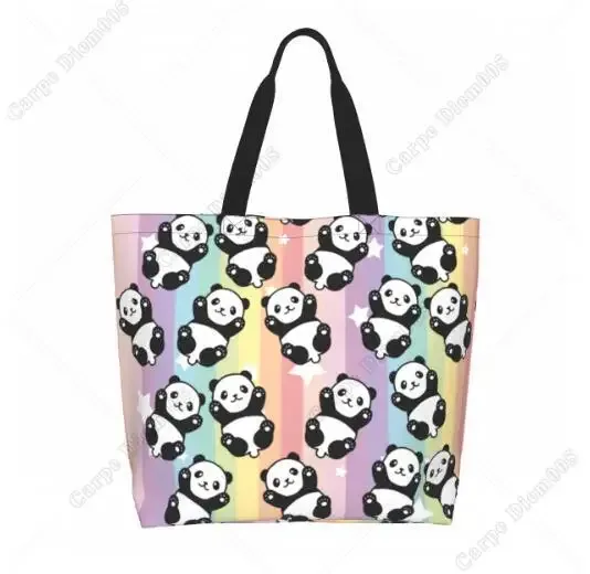 krasnocute-grand sac fourre-tout de dessin animé pour femme, sac à main réutilisable décontracté, grand sac initié, shopping, épicerie, travail, mode