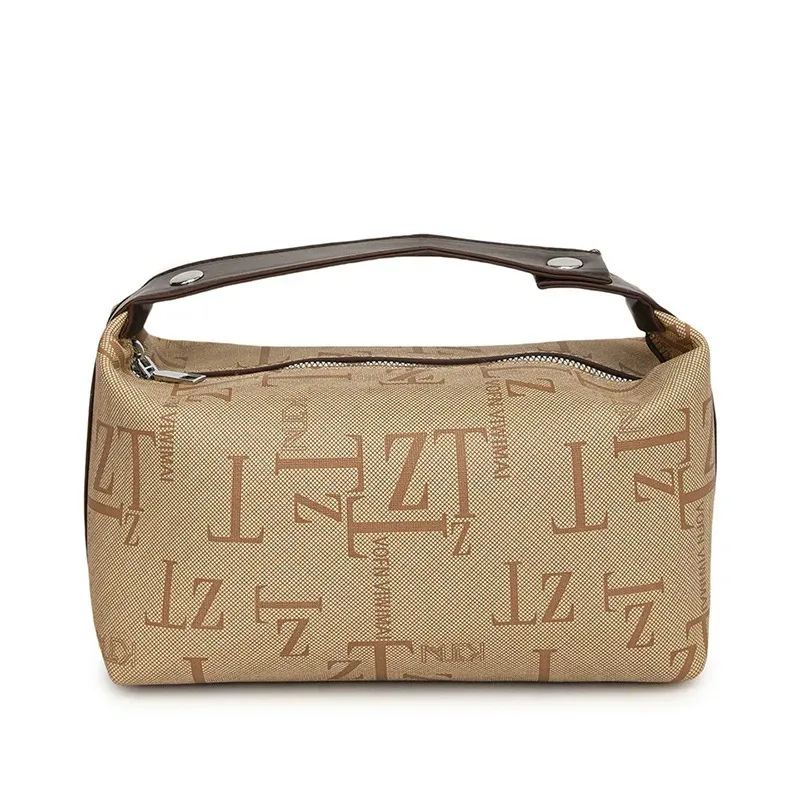 nouvelle trousse de toilette et de maquillage portable multifonction pour femme, sac à main en forme d'oreiller avec lettres, idéale pour le voyage