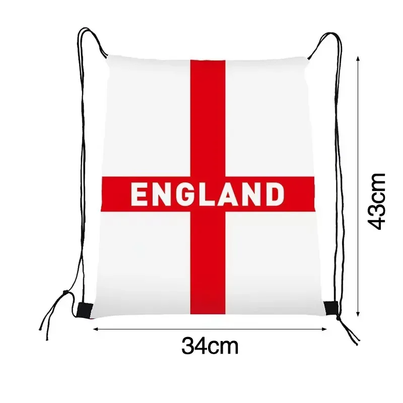 nouveau sac à cordon 2026 pour les fans de football |   sac à dos portable imperméable avec motif imprimé - sac de sport d'extérieur
