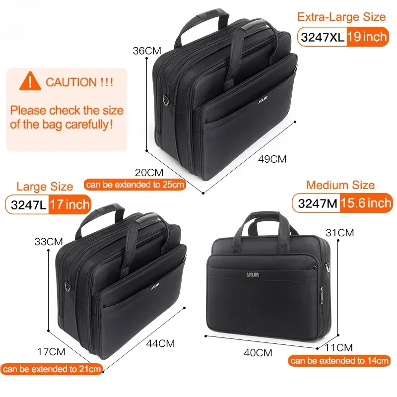 sac d'ordinateur portable yajie 19 pouces, sac à main tendance en tissu oxford, grande capacité, sac à bandoulière pour voyages d'affaires, fabricant