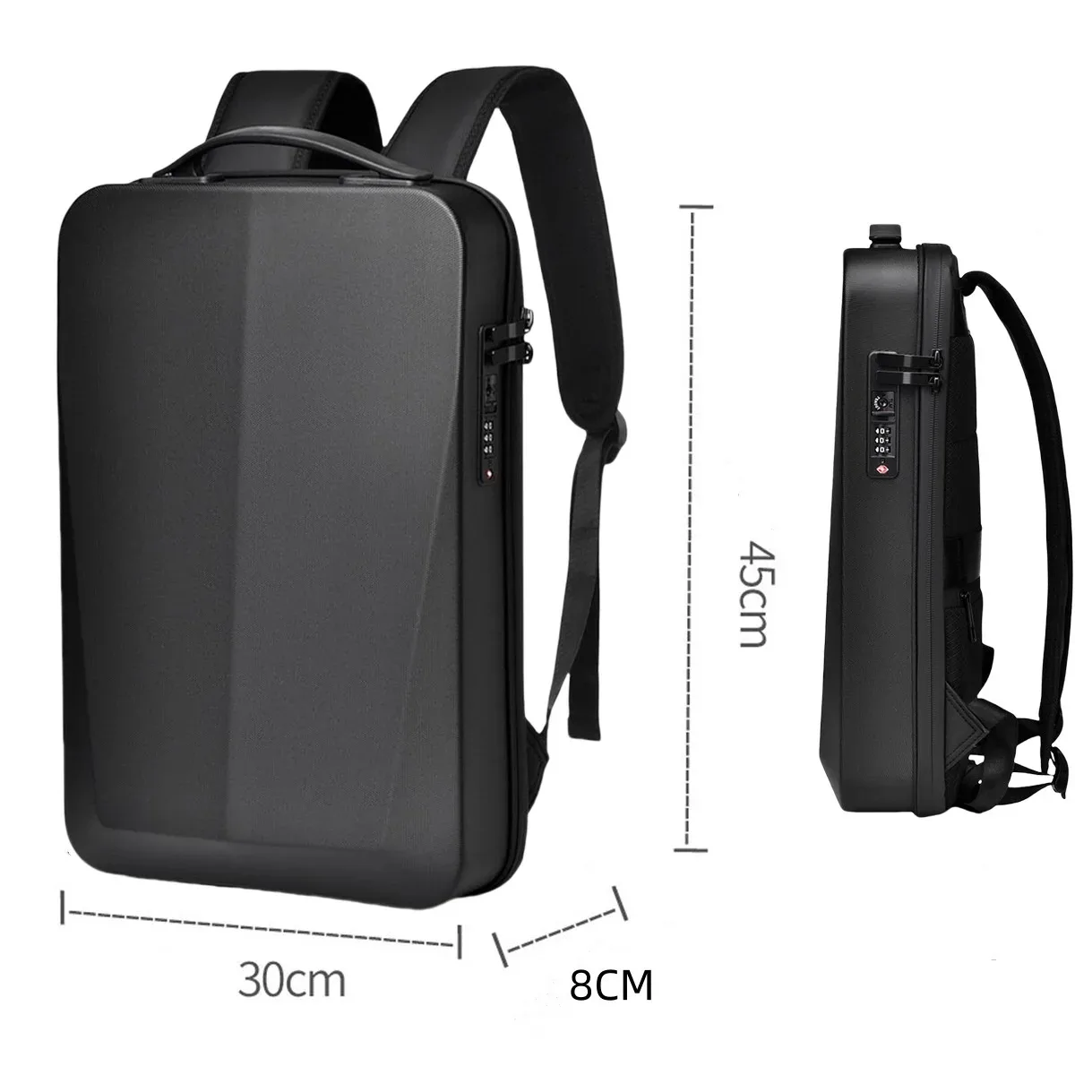 sac à dos étanche pour ordinateur portable 15.6 /17 pouces pour hommes, sac de jeu à coque rigide extensible, antivol tsa, chargeur usb, sacs de voyage d'affaires