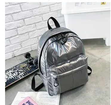 sacs à dos rembourrés en coton pour femmes, sacs d'école en duvet pour adolescents, sac de voyage design, grands sacs à main pour femmes, nouveau, 2021