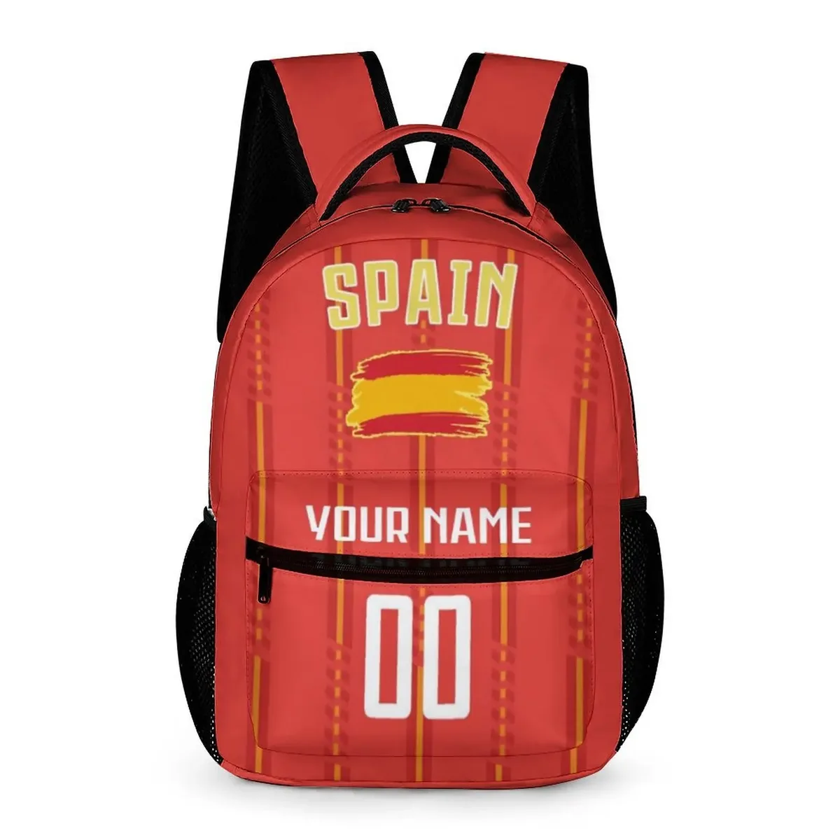 sac à dos personnalisé espagne, nom personnalisé, sac à dos d'école de football, sac de voyage de l'équipe nationale, sac à double bandoulière