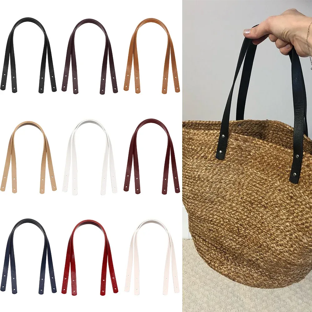 2 pièces nouveau détachable en cuir PU sac ceinture sac à main bande poignée sac à bandoulière sangle boîte-cadeau poignée bande bricolage sac accessoires