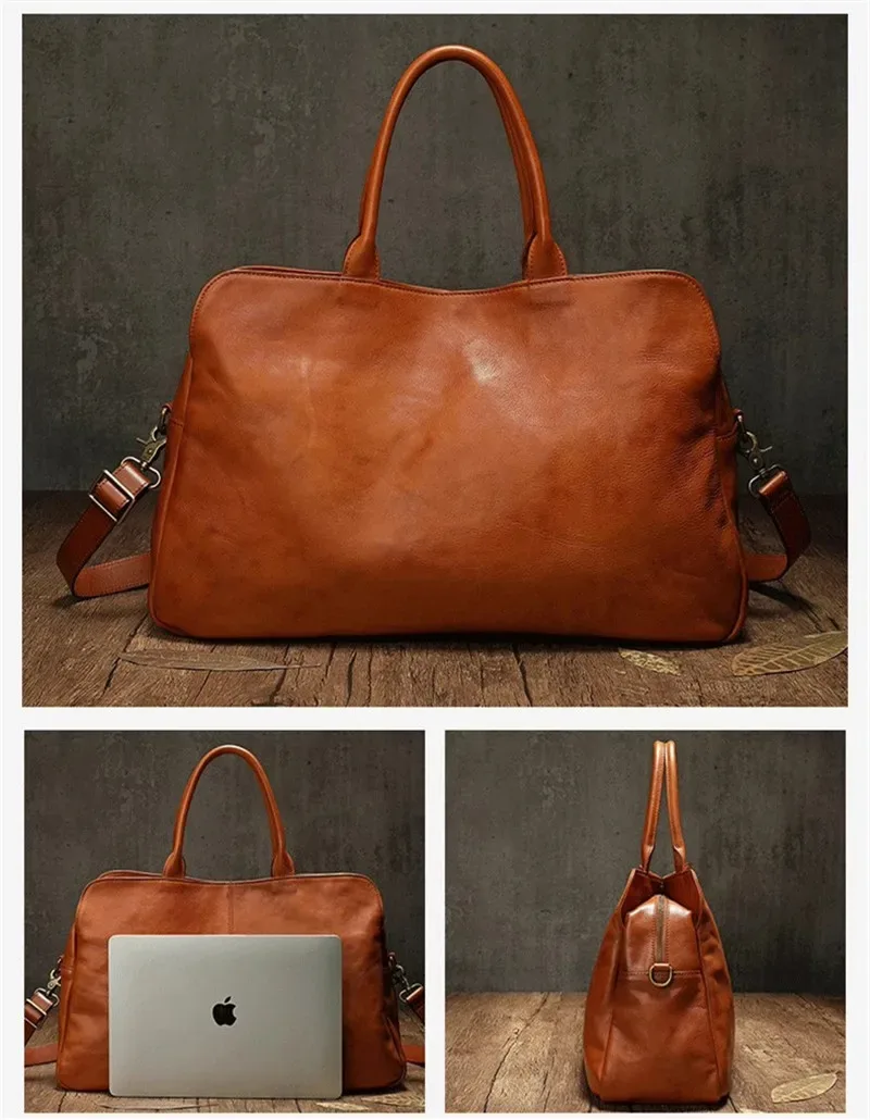pndcloser-sac de voyage en cuir véritable pour hommes et femmes, grande capacité, sac de fitness en cuir de cercle souple, grand sac à main, décontracté, week-end, extérieur