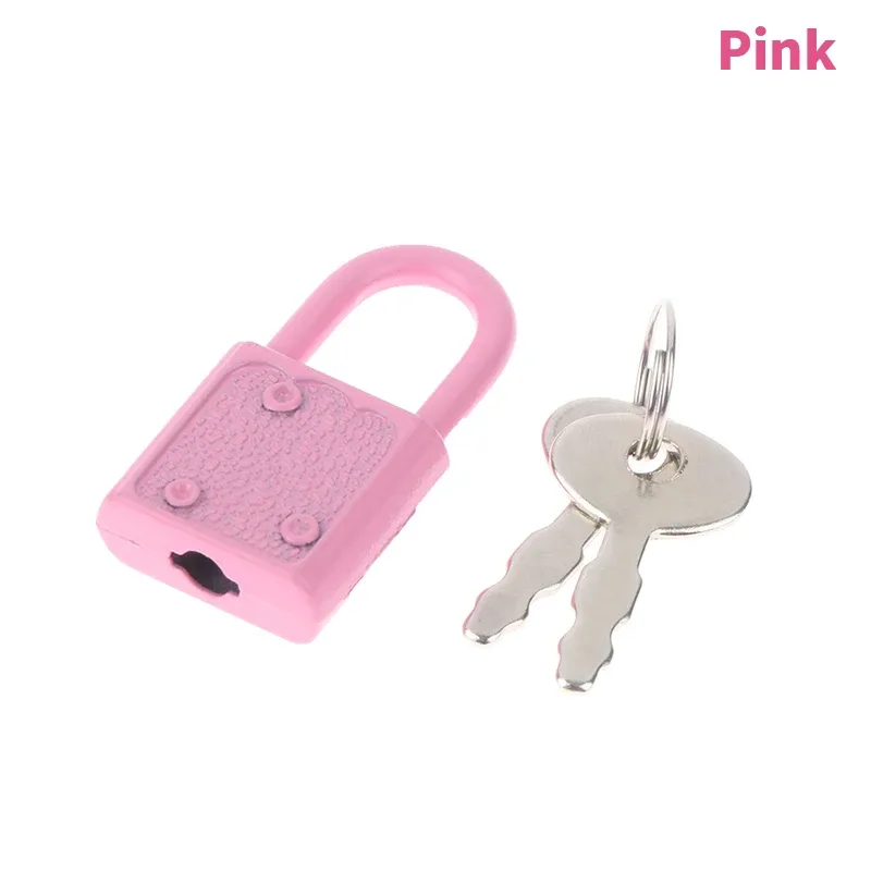 mini cadenas rectangulaires avec serrure à clé pour voyage, boîte à bijoux de mariage, journal intime, livre, valise, 1 ensemble