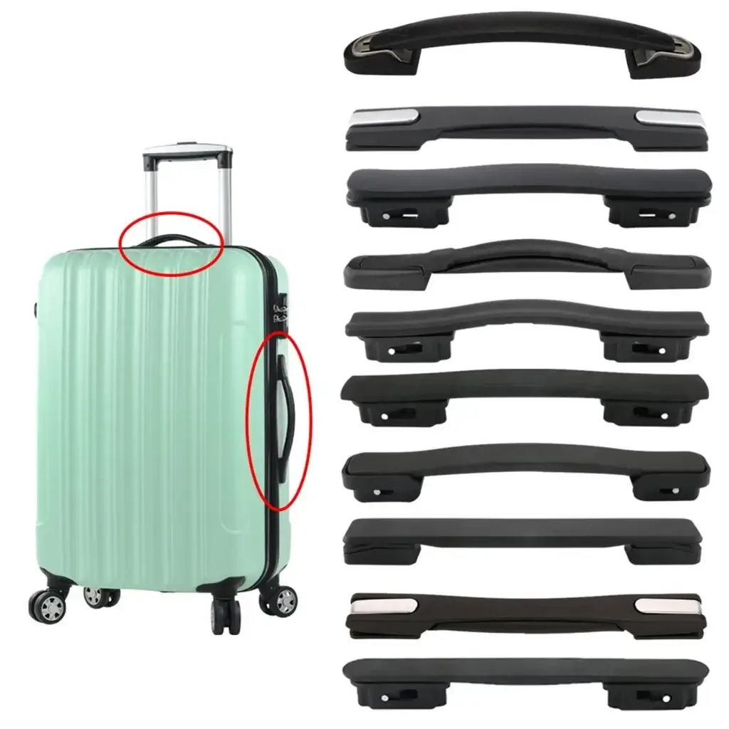 support de pieds de bagages en plastique, haute performance, robuste, noir, premium, support inférieur de bagages, pied de goujon pour valises de voyage