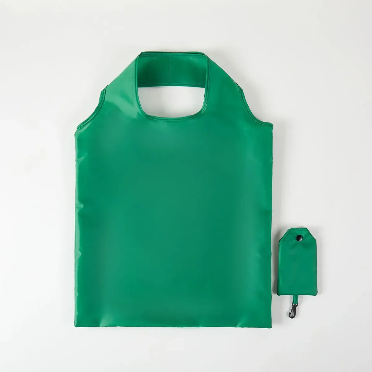 sac de courses réutilisable pour femmes et hommes, sac d'épicerie pliable en nylon, sac fourre-tout écologique, sacs à main de couleur unie