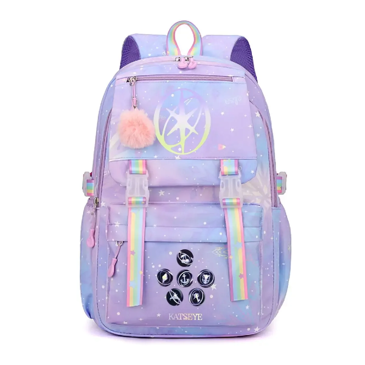 sac à dos scolaire vintage coréen ulzzang pour enfants et adolescents, motif kpop girl group katseye, sac à dos pour femmes