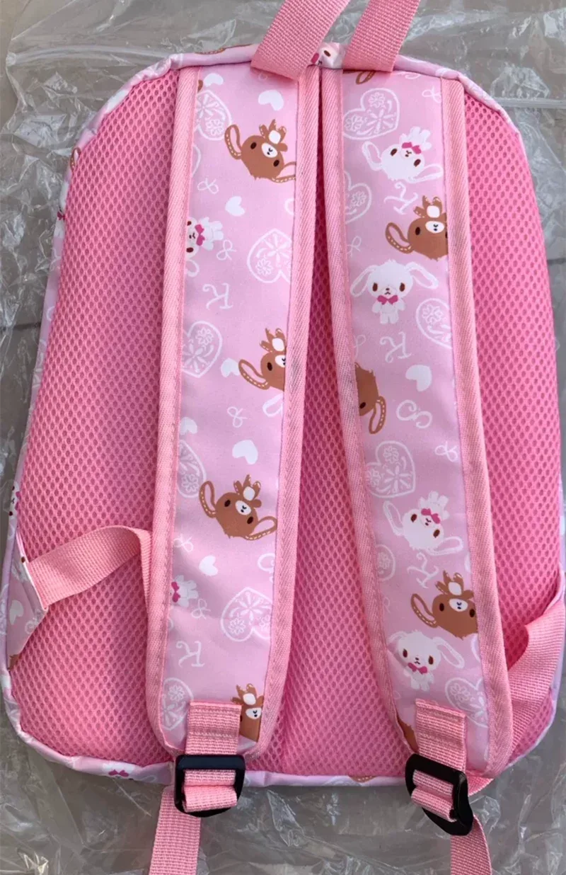 sac à dos sugarbunny cartoon bunny pour filles, sacs d'école kawaii, sac à dos rose, mignon