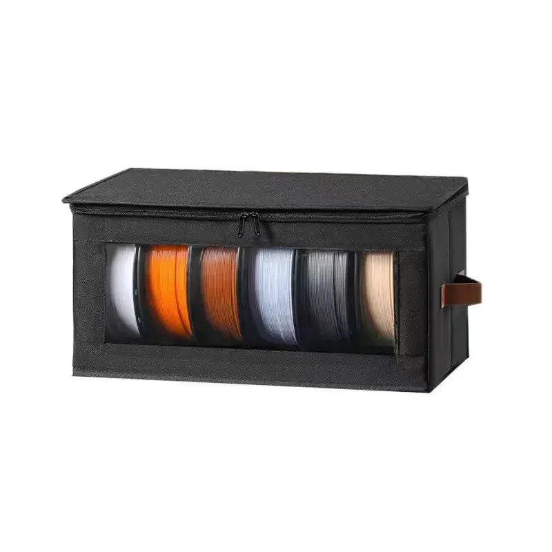 sac de rangement pour filament d'imprimante 3d, organisateur anti-humidité, pochette transparente pour bobines de 1 kg pla petg tpu abs, bac de transport pliable
