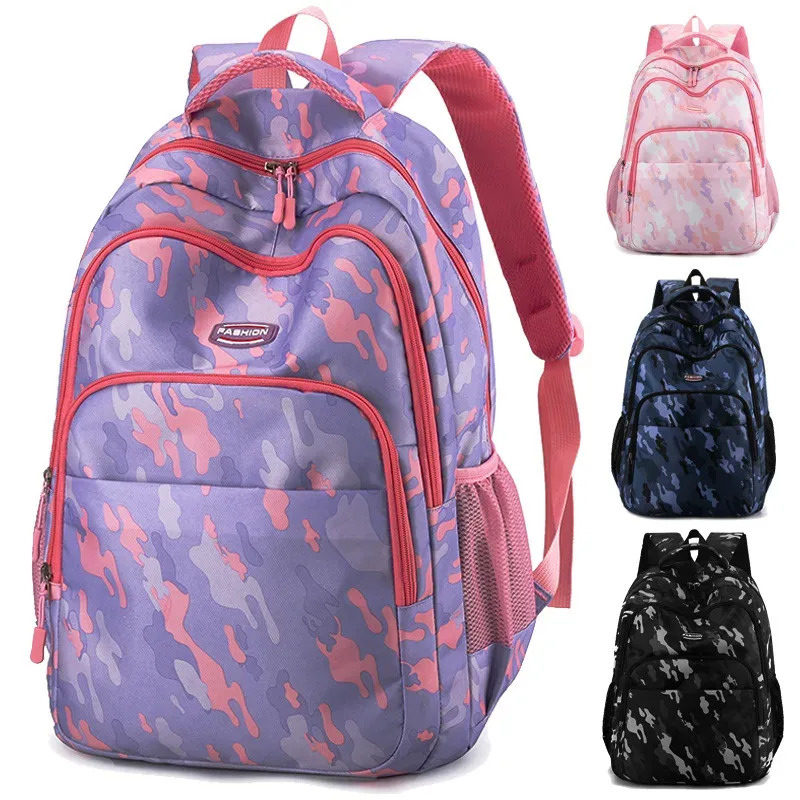 sac à dos d'école primaire pour garçons et filles, sac à dos à la mode, sacs à double épaule de voyage pour collège, en vente 2026