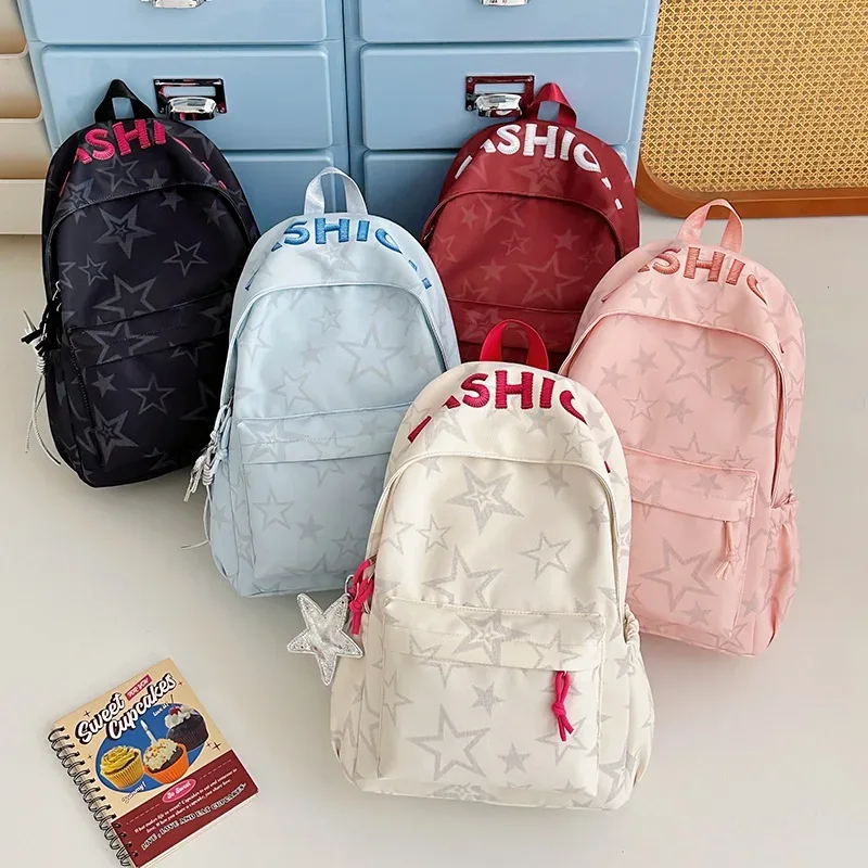 sac à dos tendance grande capacité pour lycée et université, style coréen léger et à la mode pour femmes