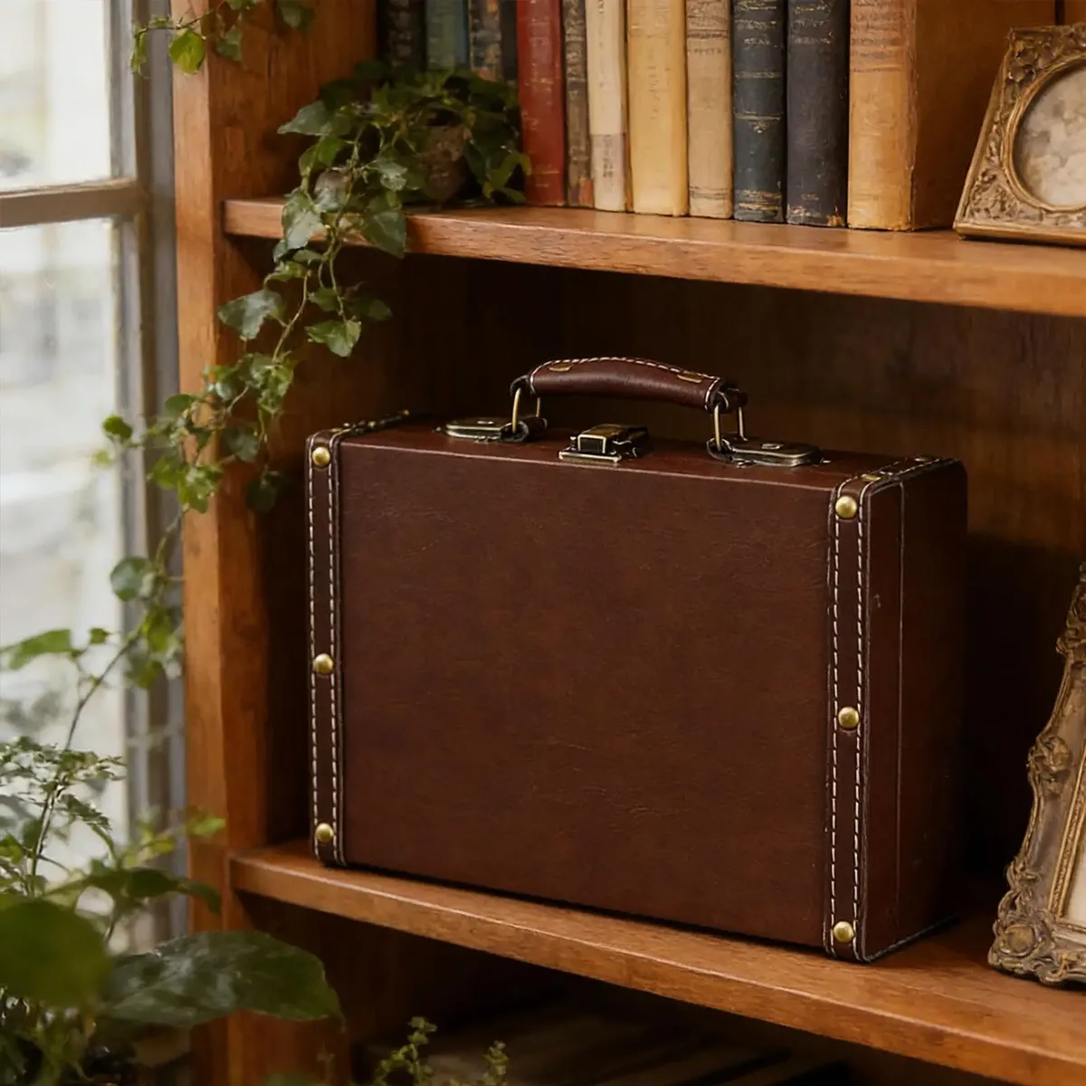 valise antique, coffres à l'ancienne, accessoires photo, boîte de rangement décorative, coffre-valise, valise de voyage pour fêtes, voyages et maison
