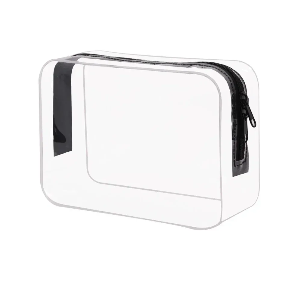 sac de maquillage transparent de grande capacité, portable, imperméable en pvc, sac de rangement pour articles de toilette de voyage, sac doux inodore pour un transport facile