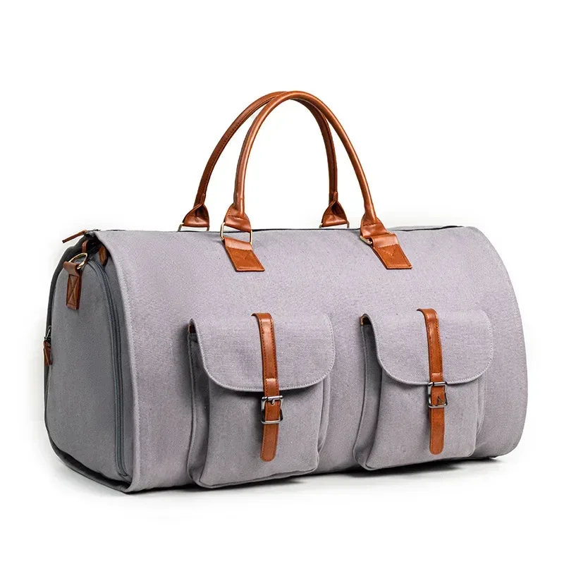 sac de voyage pliable pour femmes, sac à vêtements pratique, grand sac polochon en cuir pu, sac de voyage d'affaires pour femmes