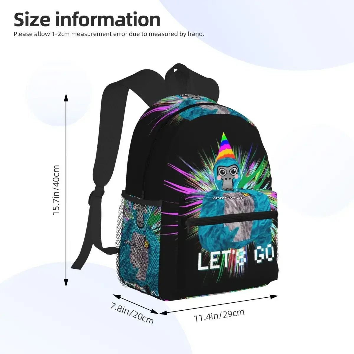 sac à dos d'étudiant jmancurly gorilla tag, sac d'école, sac de randonnée, sac de voyage pour hommes et femmes, sac à dos tendance, sacs à bandoulière