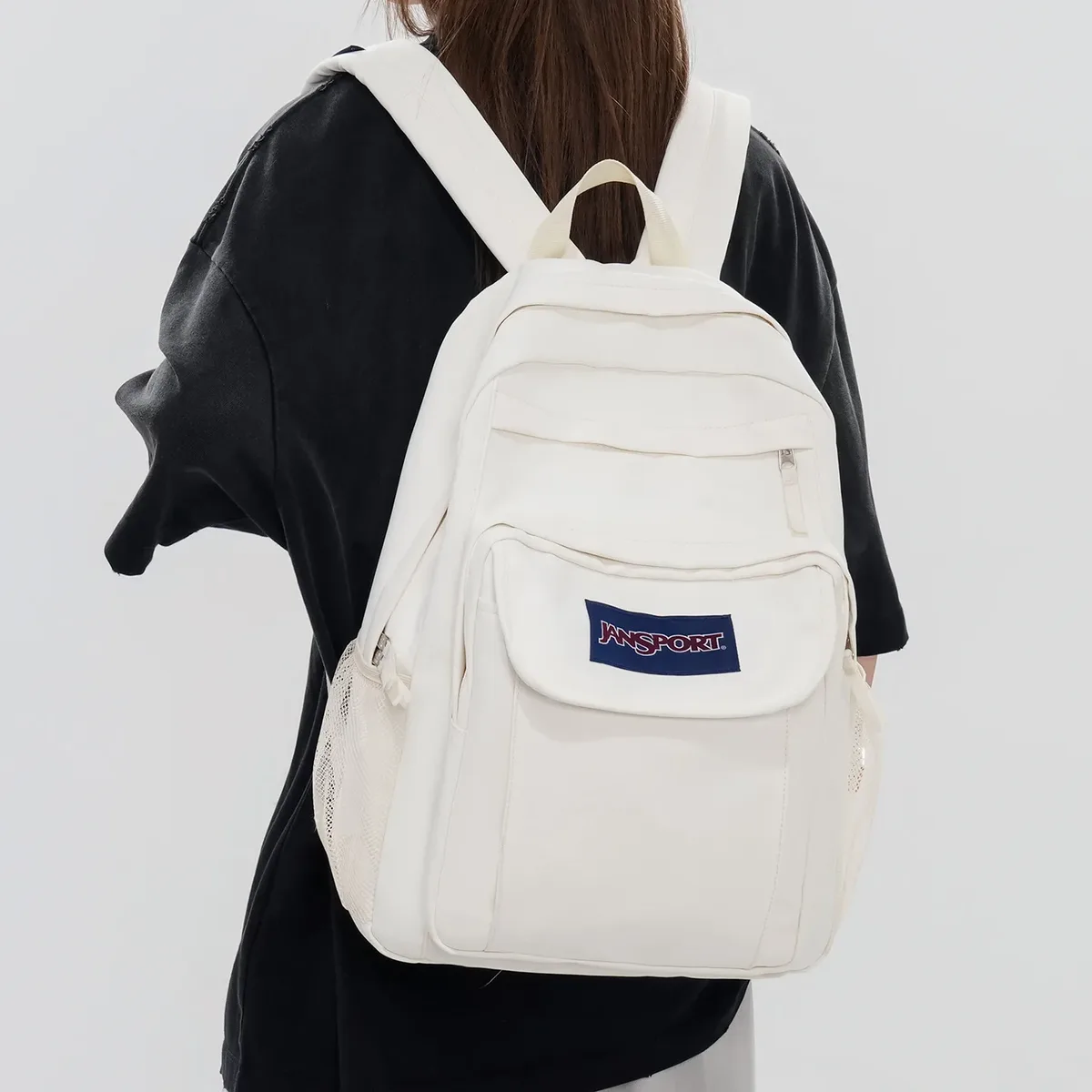 sac à dos jansport grande capacité multifonctionnel pour ordinateur portable, unisexe, pour voyage et affaires, en nylon respirant, décontracté