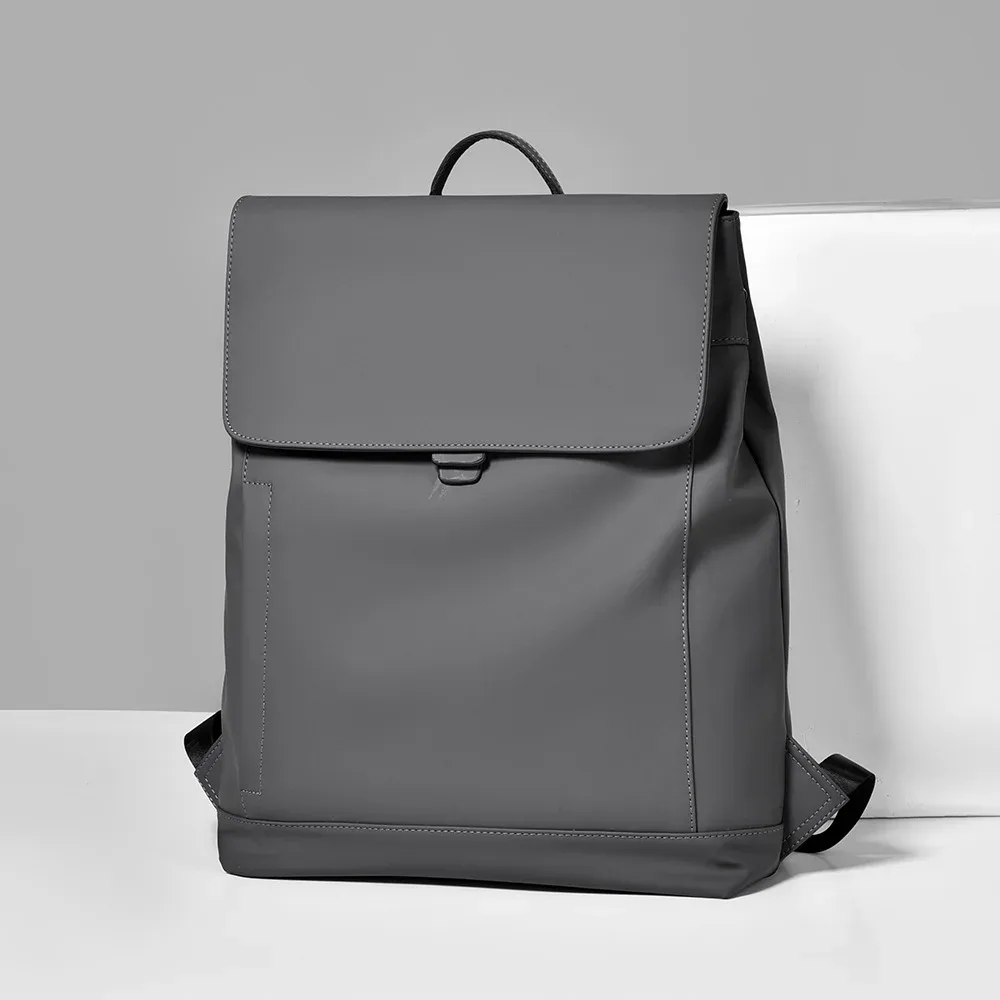 sac à dos minimaliste uni pour homme, sac à dos à rabat avec fermeture éclair, sac d'école pour étudiants, sac pour ordinateur portable, imperméable, durable, sac à dos de voyage